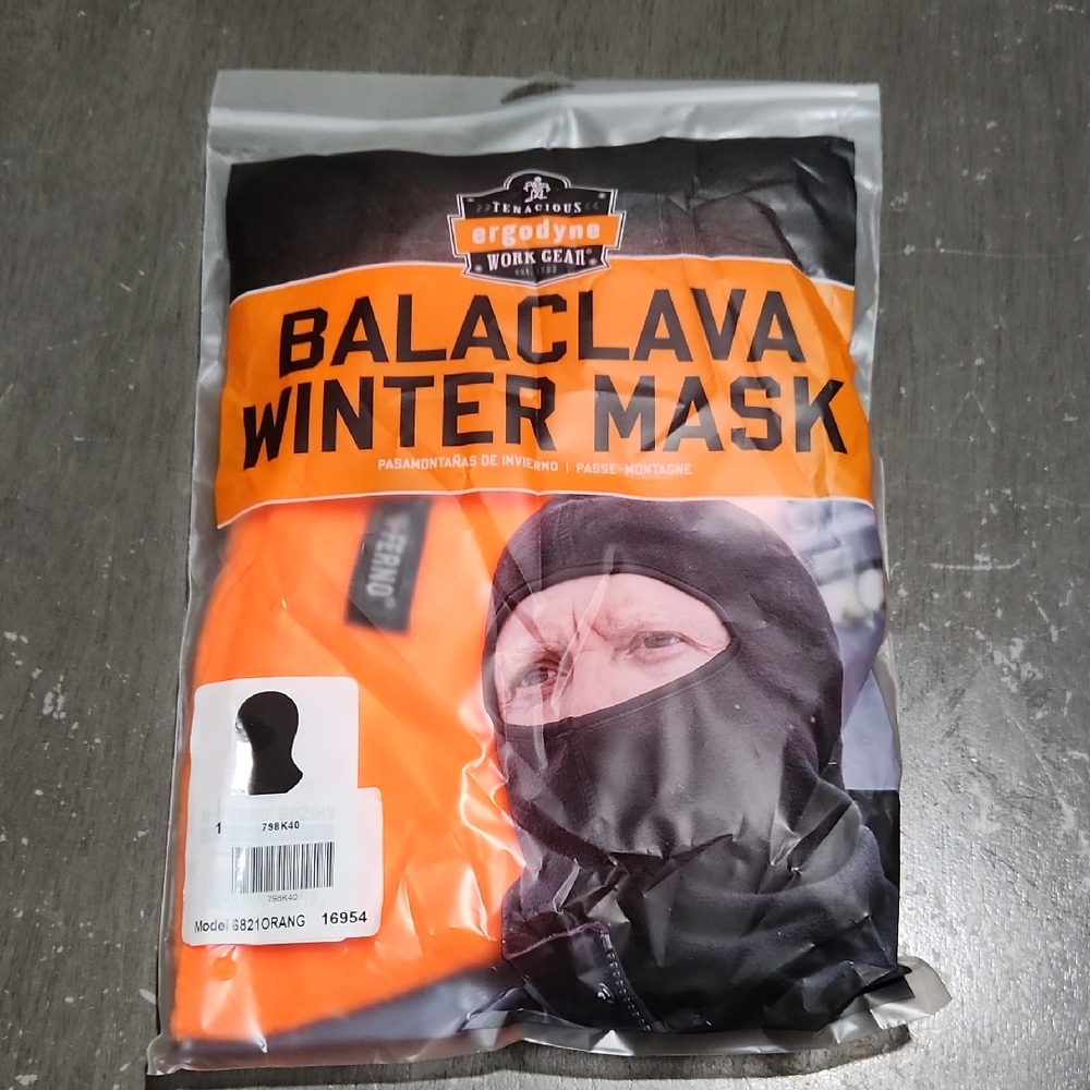 Balaclava Winter Mask Orange